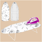 Ironing Board, 43"×13" with Iron Rest, 4 Layer & 7 Adjustable Height Sturdy