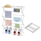 Foldable Drying Rack Clothing Clothes Drying Rack White-1pack