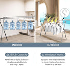 95" Clothes Drying Rack,Laundry Drying Rack Clothing for Indoor Outdoor