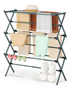 APEXCHASER 3-Tier Foldable Clothes Drying Rack, 37.6" H, White