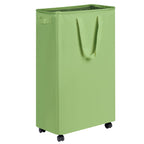 efluky Slim Laundry Hamper with Wheels, Rolling Laundry Basket for Clothes, Small Laundry Basket for Bedroom, Dorm and Laundry Room, 60L (12.7 Gallons) Beige