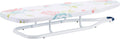 Amazon Basics Foldable Space Saving Ironing Board Tabletop with Non-Slip Feet, 77x29 cm, White, Floral