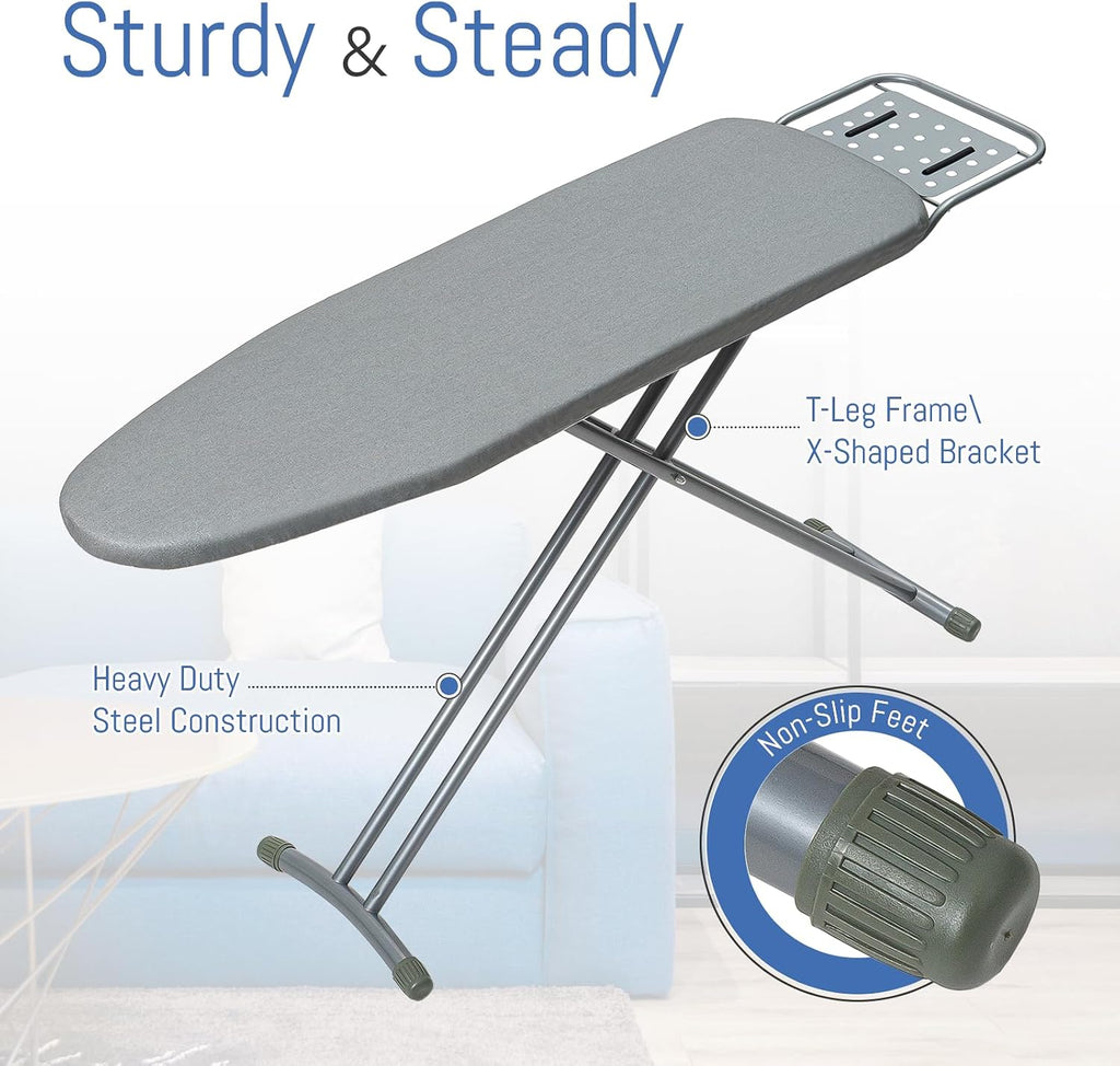 Ironing Board Full Size 43"x13" Silver Heavy Duty