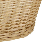 Household Essentials Wicker Laundry Basket with Handles, Handwoven Willow, and Removable Washable Liner, Natural