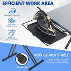 UFETGYG Classic Full Size Ironing Board 57" X 18" with Iron Rest, Extra Wide Size Full Metal Construction,Height Adjustable, Heat & Scorch Resistant Fabric, Anti-Skid Feet, Heavy Duty