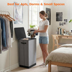 SOLEDI 100L Laundry Hamper with Lid, Large Collapsible Laundry Basket