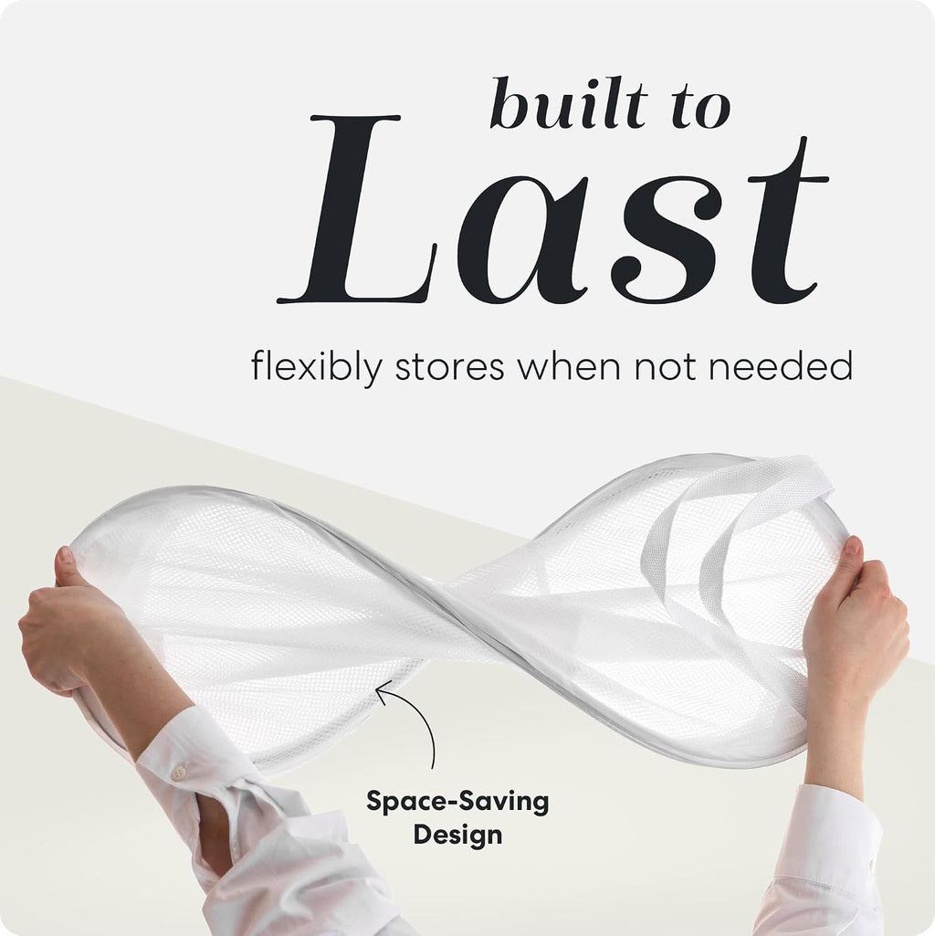 Handy Laundry Mesh Pop Up Laundry Hamper Foldable Basket 2-Pack
