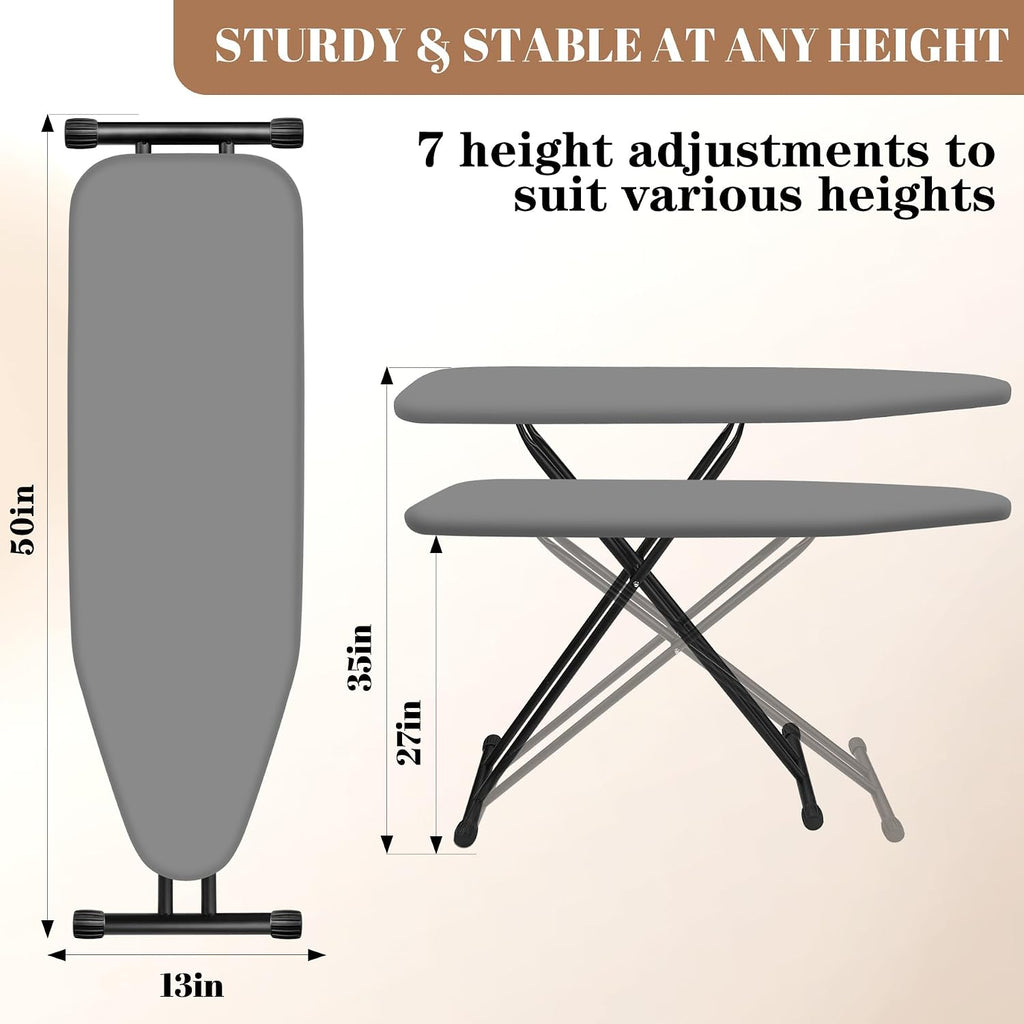 Ironing Board, Compact and Space Saver,Size 13 x 43