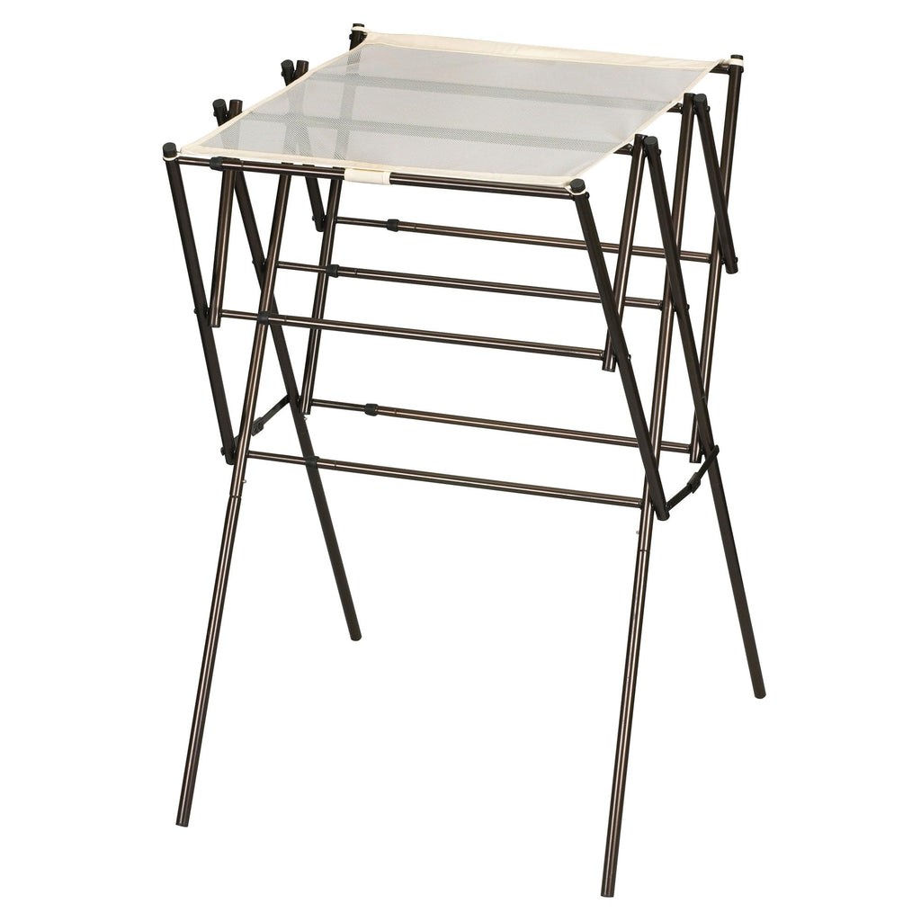 Household Essentials Clothes Drying Rack, Foldable, Expandable and Collapsible Laundry Drying Rack, Silver