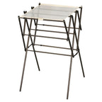 Household Essentials Clothes Drying Rack, Foldable, Expandable and Collapsible Laundry Drying Rack, Silver