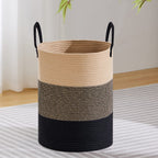 VIPOSCO 72L Tall Woven Laundry Basket Hamper, White