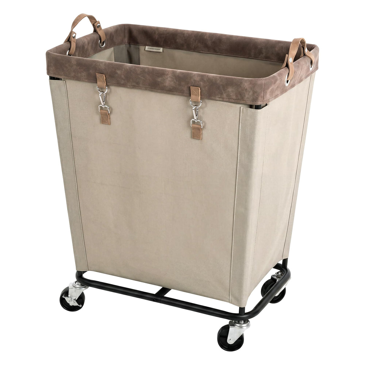 StorageWorks 160L Laundry Basket with Wheels, Rolling Hampers for Clothing