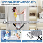 KINGBOARD Ironing Board Full Size, Iron Board and Ironing Board Set 43x13