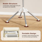 Foldable Clothes Drying Rack, Rotatable Free Standing drying rack , 1 Layer