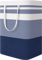 StorageRight Laundry Basket Hamper, 75L Collapsible Clothes Storage, Grey