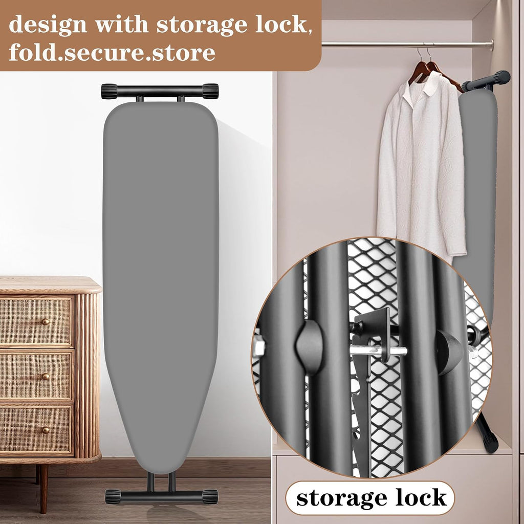 Ironing Board, Compact and Space Saver,Size 13 x 43