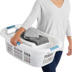 Rubbermaid Hip-Hugger Laundry Basket, X-Large, 2.1 Bushel, White