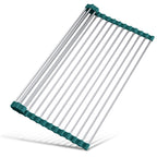 Tomorotec Roll Up Dish Drying Rack Over Sink, 304 Steel, 17.7x15.5, Grey