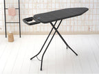 Brabantia XL Comfort Ironing Board with Solid Steam Iron Rest | Large (Size C) | Fairtrade Denim Black Cover | Adjustable Height (27-38"), Easy Fold, Anti-Collapse Lock, Non-Slip Feet