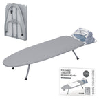 ZOES HOMEWARE Premium Metal Mesh Panel Tabletop Ironing Board Silver