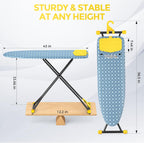 APEXCHASER Foldable 7-Level Heigh Adjustable Ironing Board with Iron Rest
