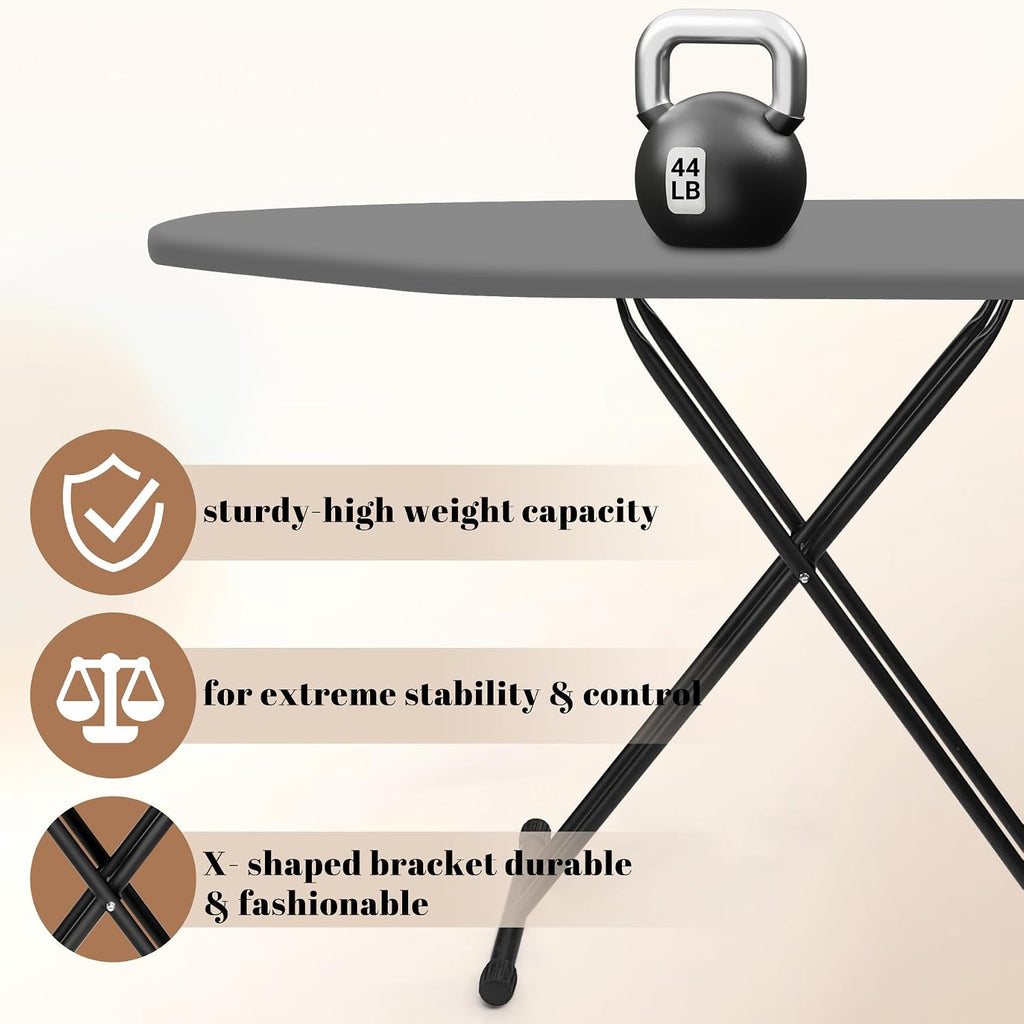 Ironing Board, Compact and Space Saver,Size 13 x 43
