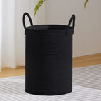 VIPOSCO 72L Tall Woven Laundry Basket Hamper, White