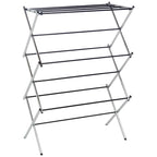 Amazon Basics Foldable Portable Clothes Drying Rack for Indoor Air Drying, Collapsible Design, 14.5" D x 29.5" W x 41.8" H, White