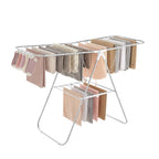 SONGMICS Clothes Drying Rack, Foldable Space-Saving Steel Laundry Rack