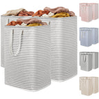 Lifewit 80L Large Laundry Baskets, Laundry Hampers Bags, 2 Pack, Beige