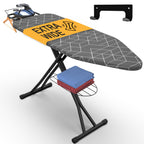 Xabitat Ironing Board Extra-Wide 57" x 18" Foldable with Wall Hanger