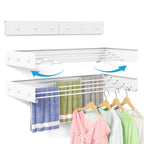 BAKON Wall Mounted Clothes Drying Rack 23.6'',Space Saving for Laundry Room