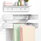 BAKON Wall Mounted Clothes Drying Rack 23.6'',Space Saving for Laundry Room