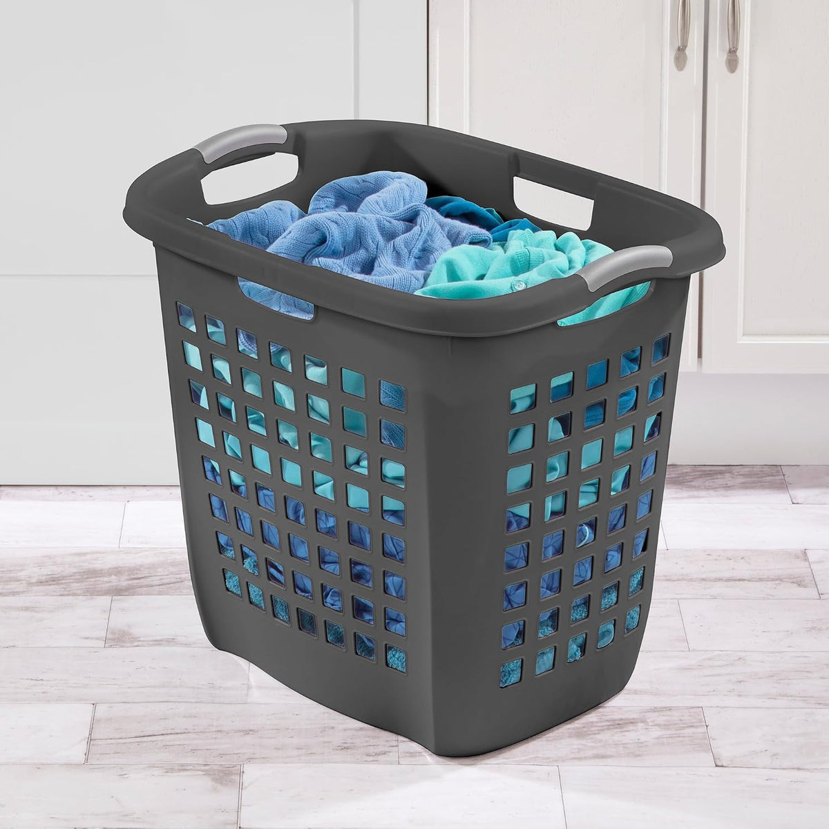 Sterilite Ultra Easy Carry Hamper, Laundry Basket Organizer, 4-Pack
