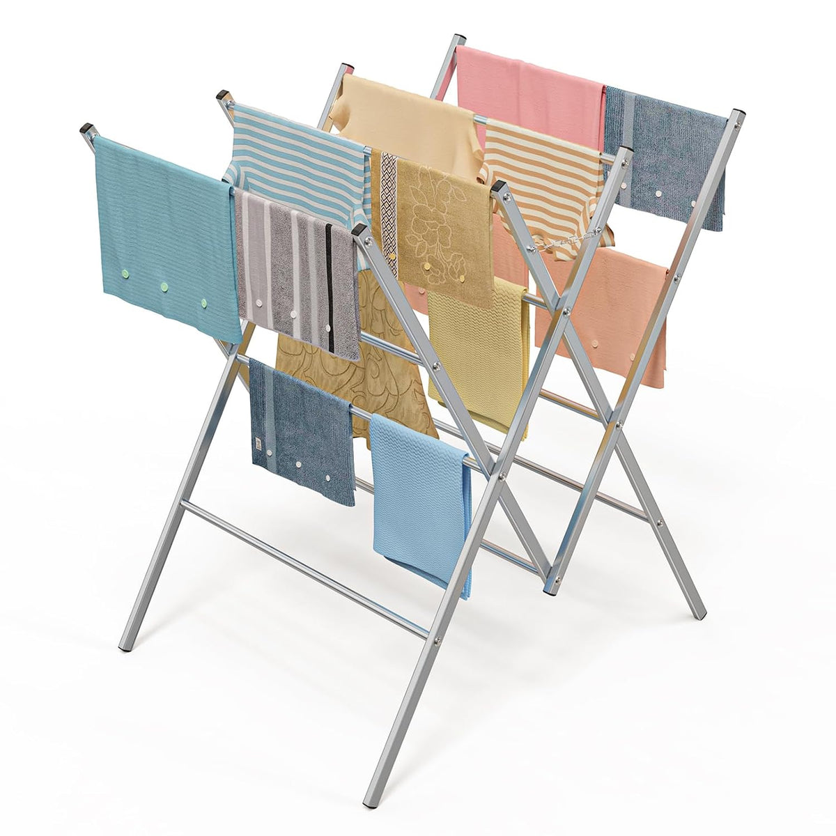 Whitmor Oversized Metal Drying Rack, Large Foldable Laundry Drying Rack