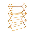 Household Essentials Bamboo Folding Clothes Drying Rack | Large Capacity, 14 Coated Metal Dowels, 28 Feet of Drying Space | Eco-Friendly, Collapsible Indoor Rack for Apartments, Homes & Dorms