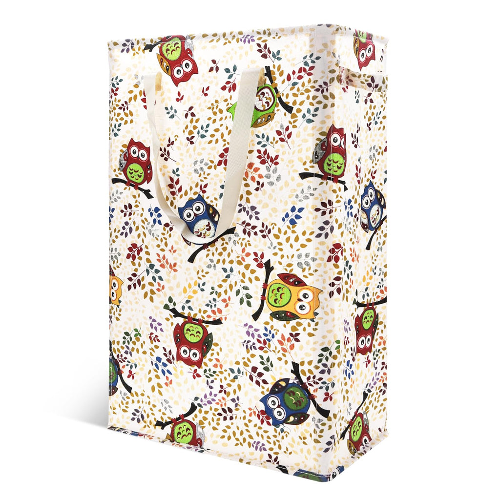 Odonata Slim Laundry Hamper Handles Collapsible Laundry Basket Thin Dirty Clothes Basket Narrow Laundry Bag Foldable Dirty Hamper 45L (Beige)