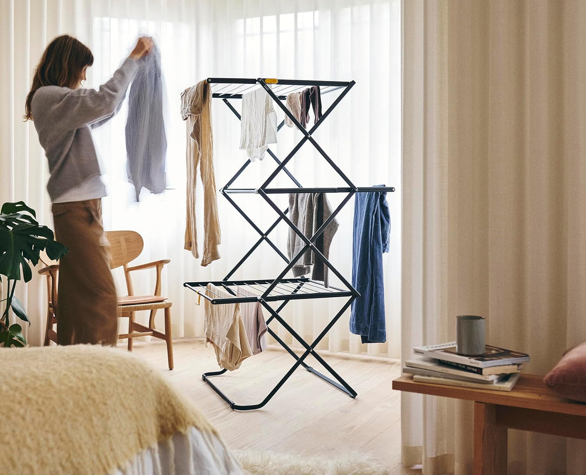 Joseph Joseph AirFrame 3-Tier Folding Clothes Drying Rack, Space Saving