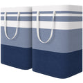HomeHacks 2 Pack Large Laundry Baskets, Laundry Hampers Bags (Grey 75Lx2)