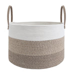 JMvicyroam 65L Extra Large Machine Washable Cotton Rope Blanket Basket
