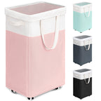 Goodpick 75L Laundry Basket with Wheels & Removable Wash Bag for Dorm