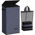 SOLEDI 100L Laundry Hamper with Lid, Large Collapsible Laundry Basket