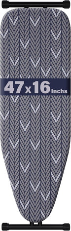 veiox Ironing Board Full Size,Extra-Wide Ironing Area 47''x16'' Durable