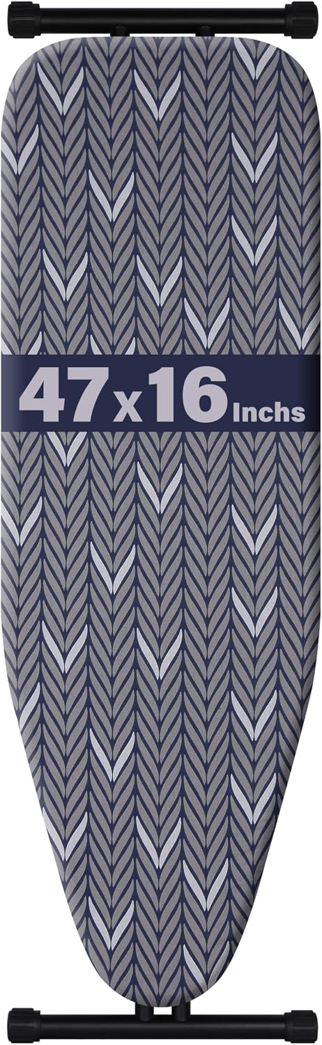 veiox Ironing Board Full Size,Extra-Wide Ironing Area 47''x16'' Durable
