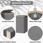 BALEINE 100L Laundry Hamper with Lid, Large Laundry Basket Bin