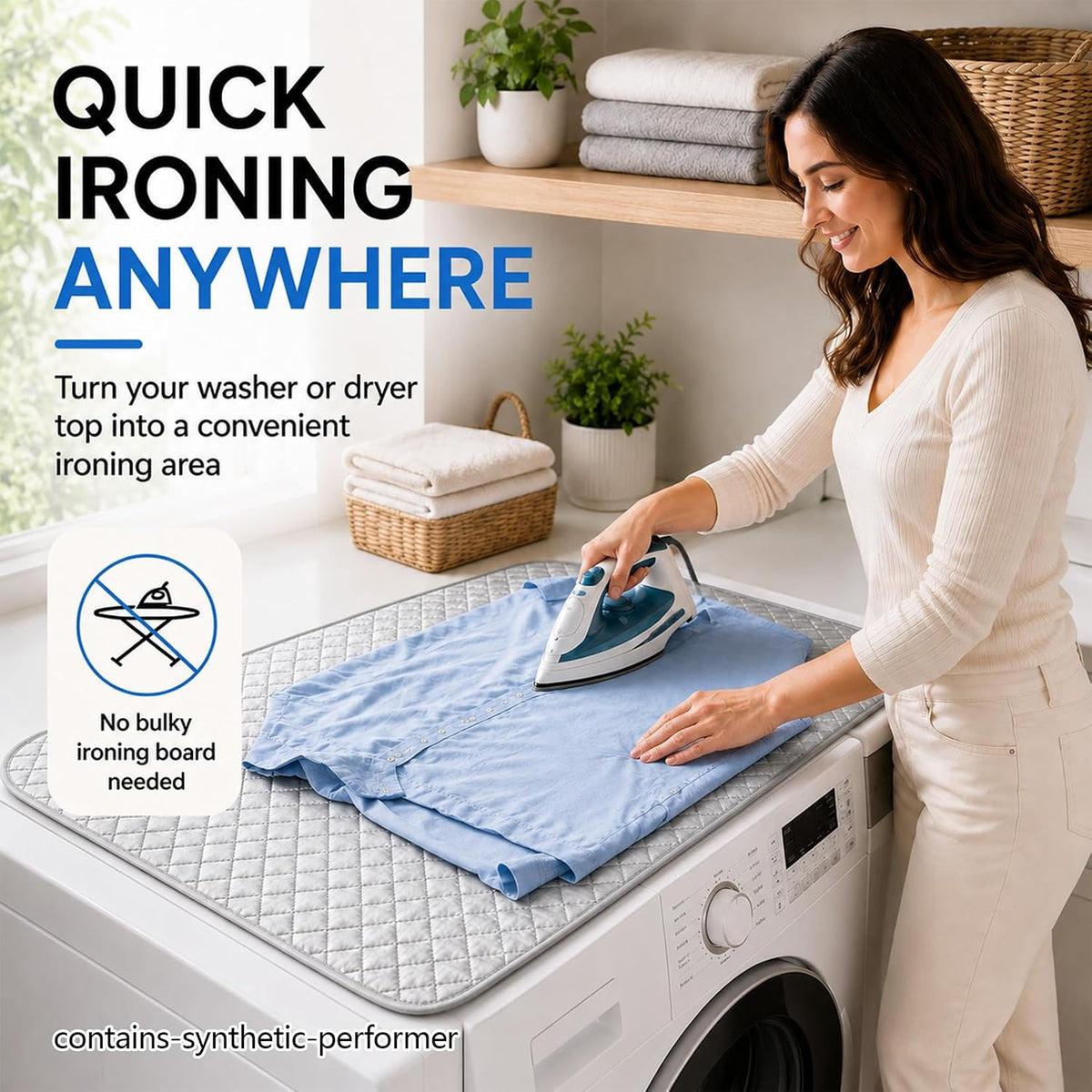 Sukh Magnetic Ironing Mat - Foldable Double Sided Portable Ironing Pad