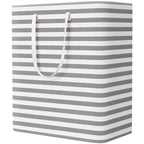 StorageRight Laundry Basket Hamper, 75L Collapsible Clothes Storage, Grey