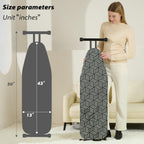 caius Ironing Board 43''x13'', 7 Adjustable Heights, Stable, Saves Space
