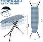 KINGBOARD Ironing Board Full Size, Iron Board and Ironing Board Set 43x13