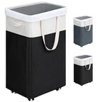 Goodpick 75L Laundry Basket with Wheels & Removable Wash Bag for Dorm